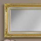 مرآة حائط حديثة مصنوعة يدويًا من خشب التنوب في إيطاليا بواسطة كارلو Viadurini