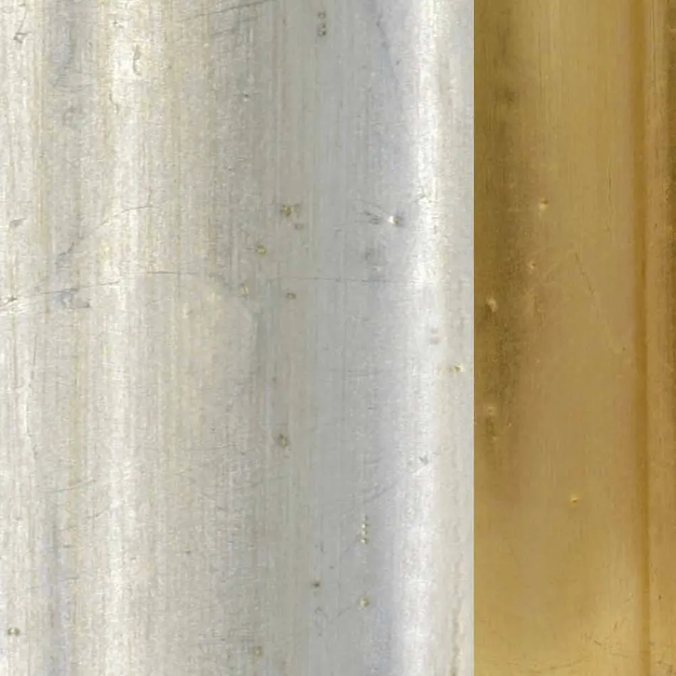 إفريز جدار المرآة من الراتنج وخشب التنوب صنع في إيطاليا ألبرتو Viadurini