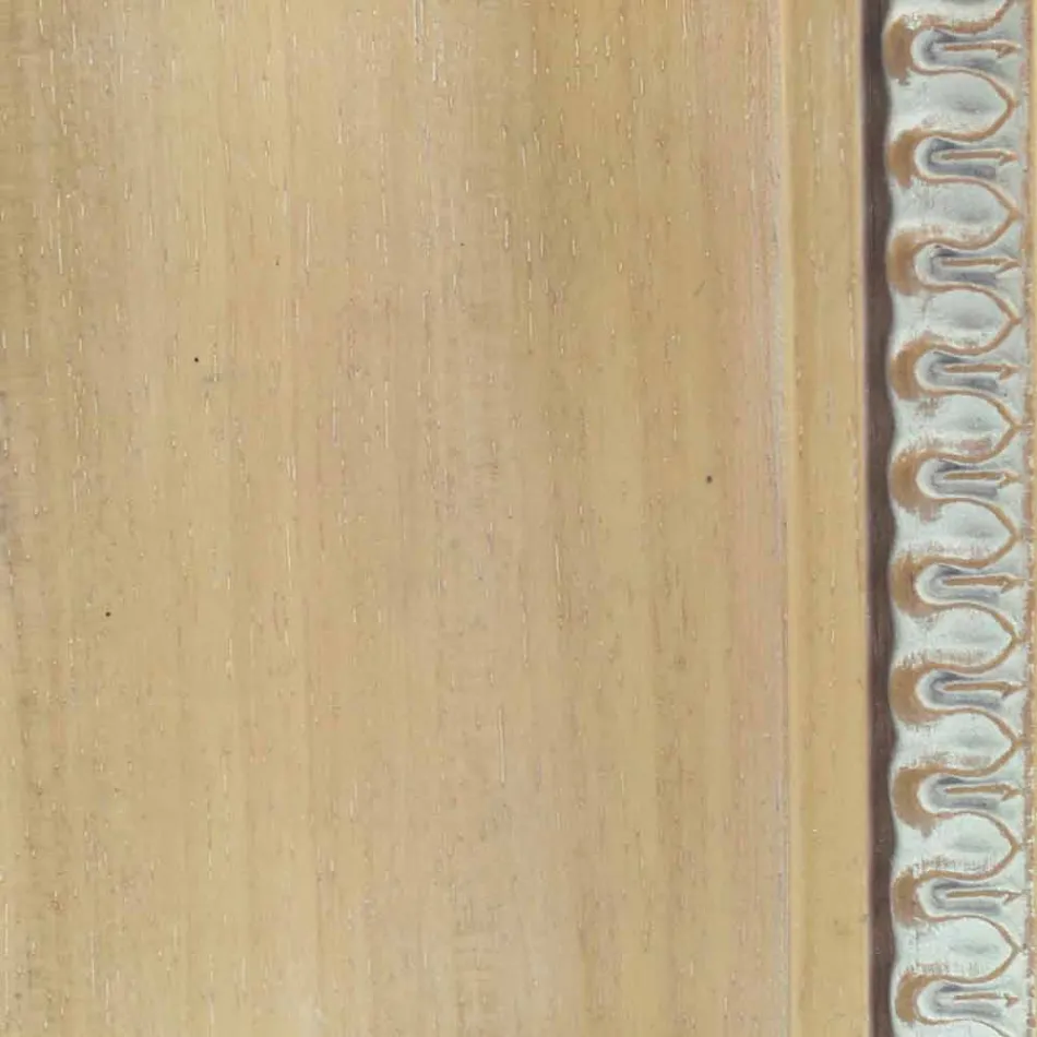 مرآة حائط خشبية مصنوعة يدويًا في إيطاليا كريستيان Viadurini