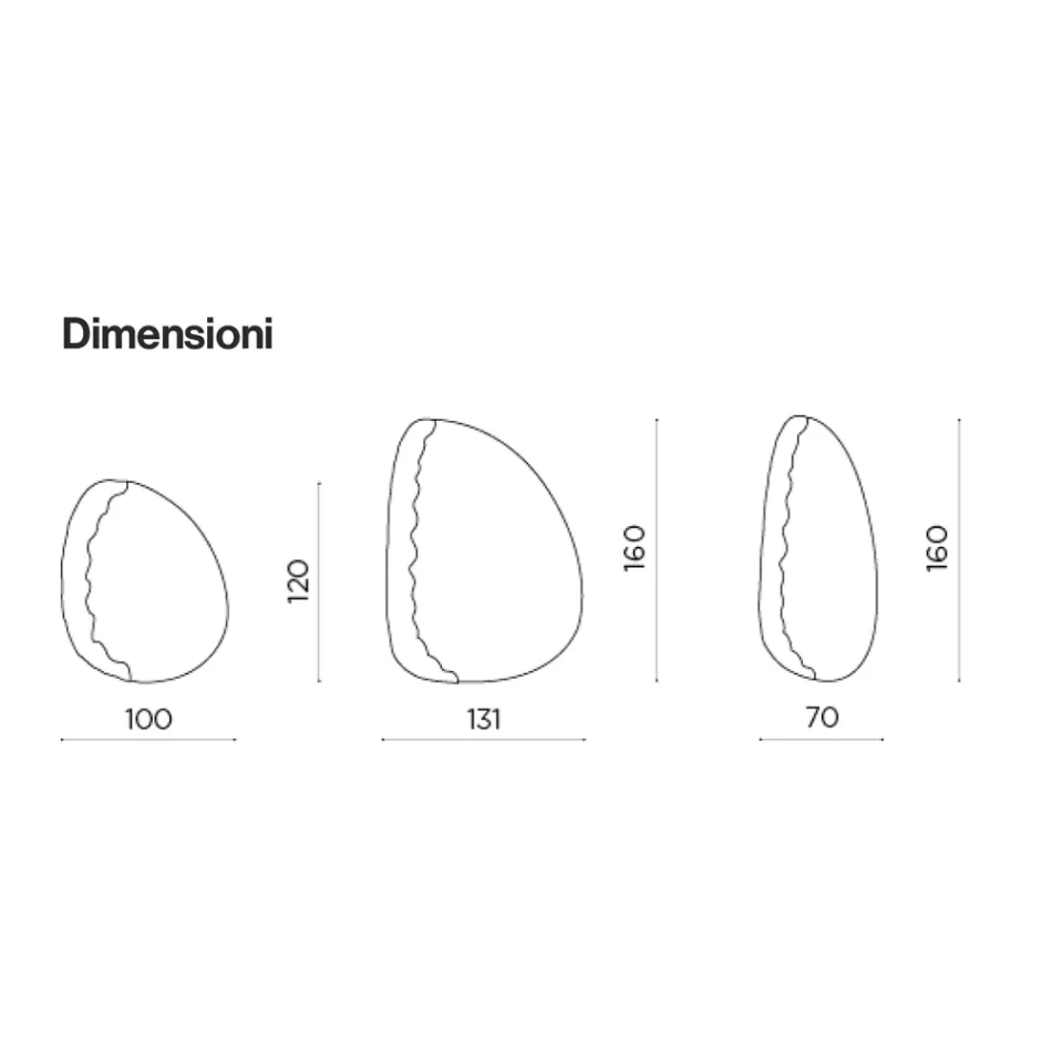 مرآة مصقولة بزجاج منقط، صنع في إيطاليا - أماتا Viadurini