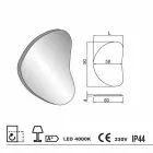 مرآة حائط الحمام مع إضاءة خلفية LED Pirro Viadurini