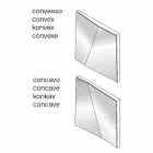 مرآة حائط معيارية مع مرايا مقعرة ومحدبة مصنوعة في إيطاليا - الحساسية Viadurini