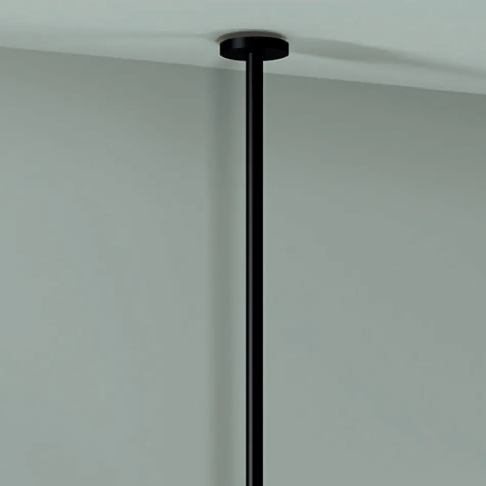 مرآة معدنية معلقة مع إضاءة اختيارية، صنع في إيطاليا - أماديوس Viadurini