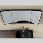 مرآة ذات جانبين متحركين ومرآة مكبرة، صنع في إيطاليا - نيلسون Viadurini