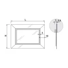 مرآة بإطار ملون ومصباح LED صنع في إيطاليا - نيوتن Viadurini