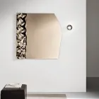مرآة بثلاثة أحجام مع إطار زجاجي مموج، صنع في إيطاليا - فيليس Viadurini