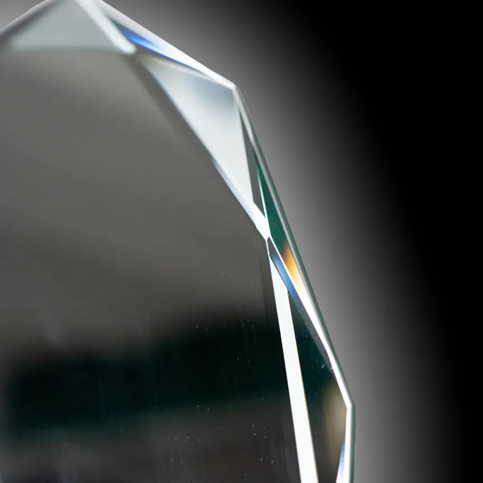 مرآة محفورة بالماس ذات حافة مشطوفة - إكسلسيور Viadurini