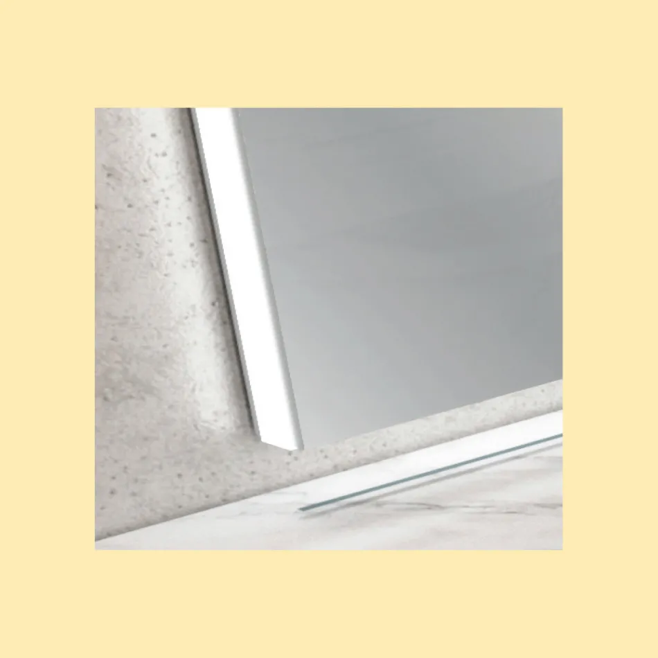 مرآة بإضاءة خلفية محيطة صنع في إيطاليا - جوخ Viadurini