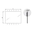 مرآة بإضاءة خلفية على الجانبين الأفقيين، صنع في إيطاليا - سيجموند Viadurini