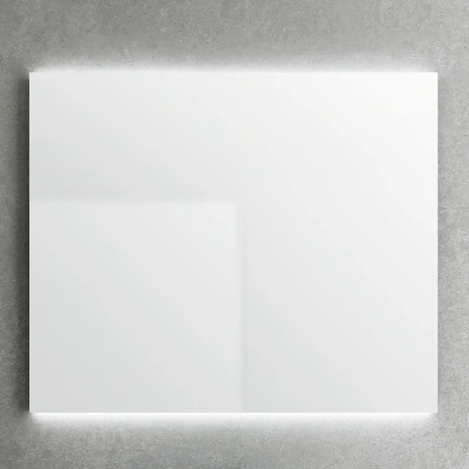 مرآة بإضاءة خلفية على الجانبين الأفقيين، صنع في إيطاليا - سيجموند Viadurini