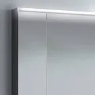 مرآة حاوية 2 أبواب بتصميم عصري، إضاءة LED، كارول Viadurini