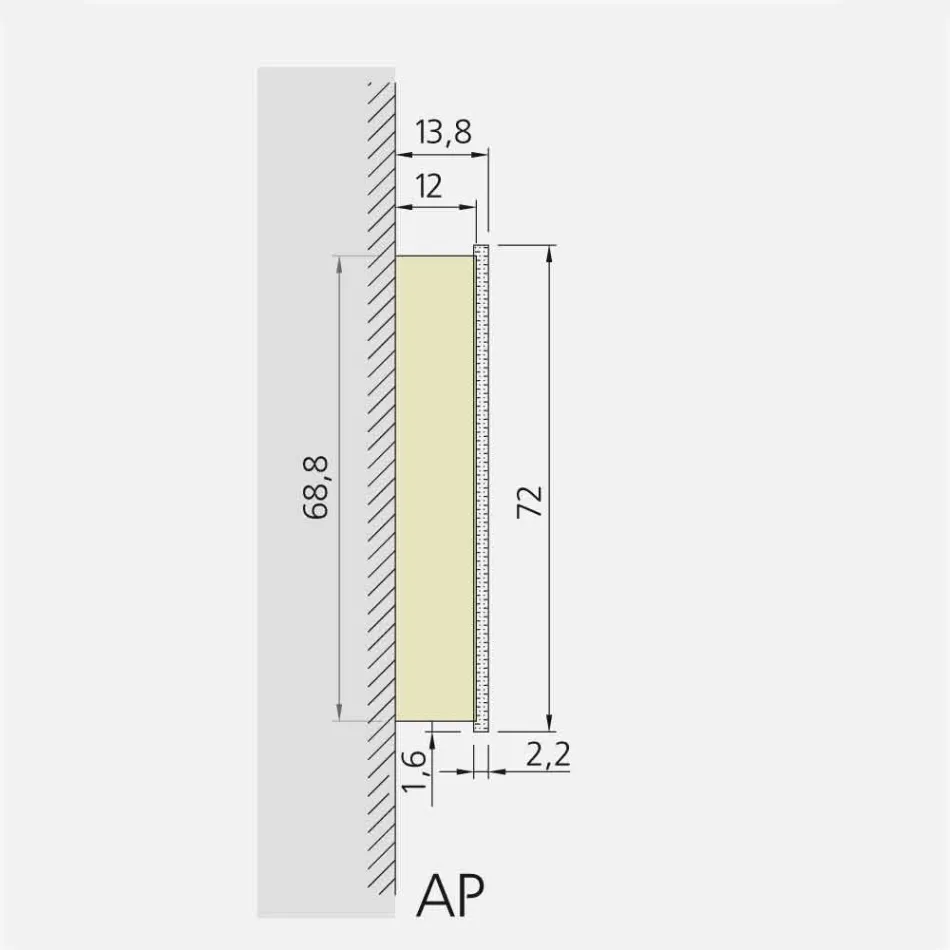مرآة حائطية مع بابين عصريين وإضاءة LED، أديل Viadurini