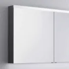 مرآة حمام مع حوض استحمام ببابين، تصميم عصري، كارول Viadurini