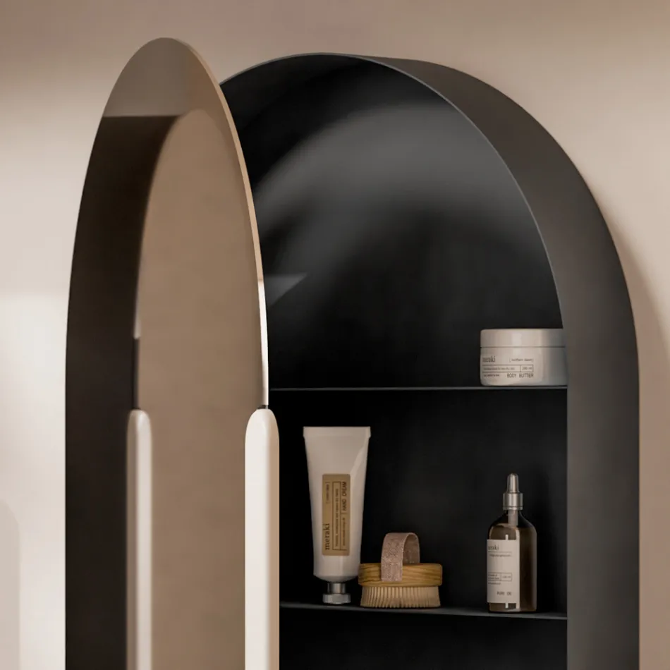 علبة مرآة سيراميك بألوان متنوعة صنع في إيطاليا - فتاة Viadurini