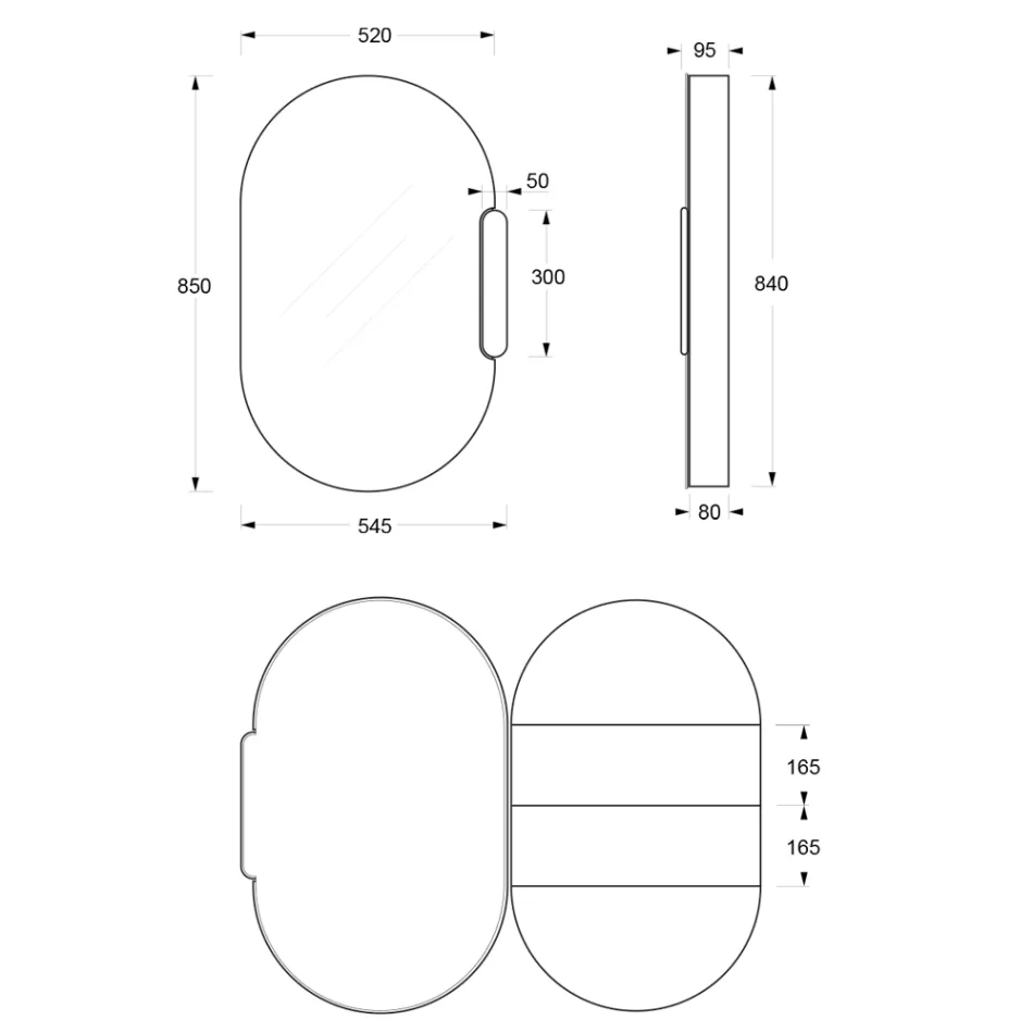 علبة مرآة سيراميكية بألوان متنوعة صنع في إيطاليا - فتاة Viadurini