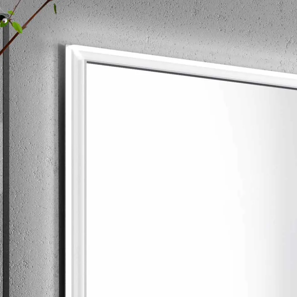 مرآة باب LED بتصميم معاصر غائر ببابين، أديل Viadurini