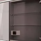 مرآة باب LED بتصميم معاصر غائر ببابين، أديل Viadurini