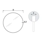 مرآة حمام دائرية بإطار معدني، صنع في إيطاليا - كليوباترا Viadurini