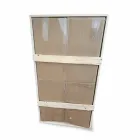 مرآة حائط حديثة مع إضاءة LED وإطار فولاذي، صنع في إيطاليا - يوتا Viadurini