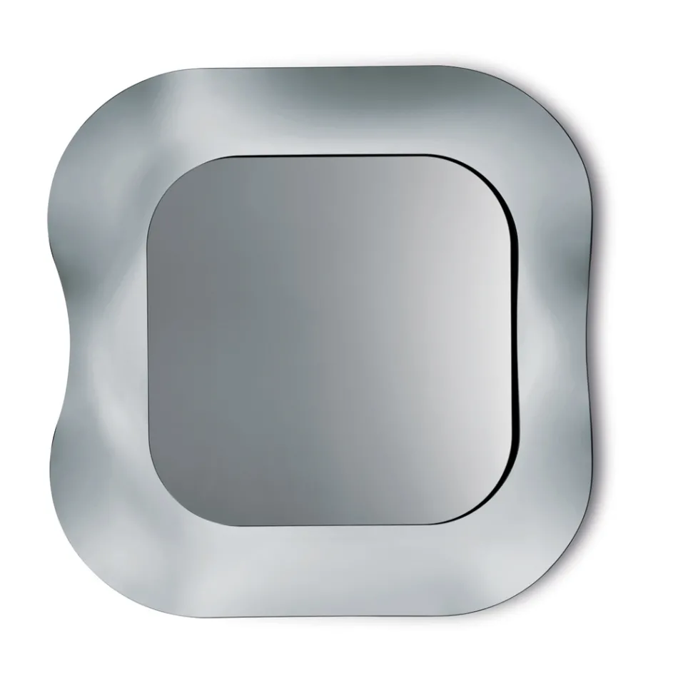 مرآة حائط بإطار من الزجاج المدمج، صنع في إيطاليا - محبوبة Viadurini