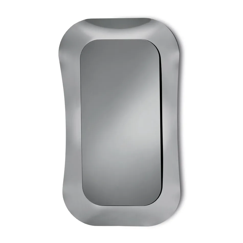 مرآة حائط بإطار من الزجاج المدمج، صنع في إيطاليا - محبوبة Viadurini