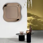 مرآة حائط بإطار من الزجاج المدمج، صنع في إيطاليا - محبوبة Viadurini