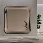 مرآة حائط بإطار من الزجاج المدمج، صنع في إيطاليا - محبوبة Viadurini