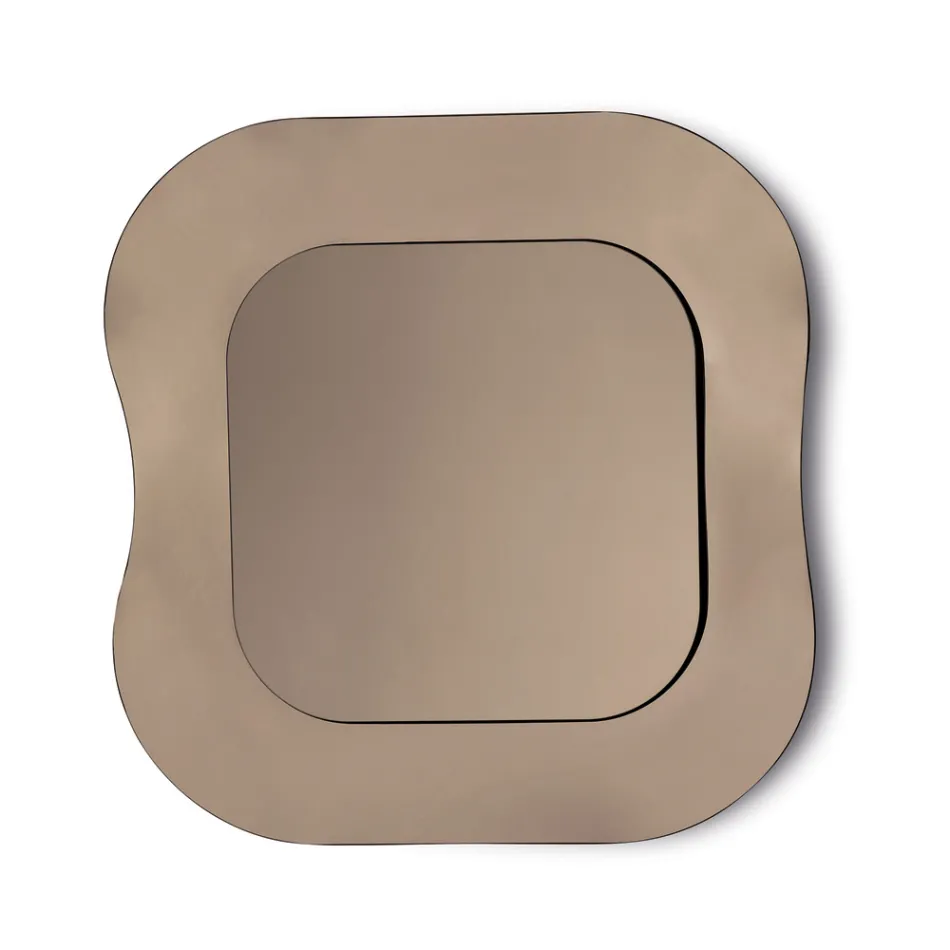 مرآة حائط بإطار من الزجاج المدمج، صنع في إيطاليا - محبوبة Viadurini