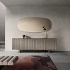 مرآة حائط أرابيلا بنقوش، صنع في إيطاليا Viadurini