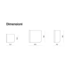 مرآة حائط من بنيامينا بتصميم جانبي مموج، صنع في إيطاليا Viadurini