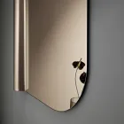 مرآة حائط من بنيامينا بتصميم جانبي مموج، صنع في إيطاليا Viadurini