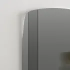 مرآة حائط بهيكل من الخشب المطلي باللون الأسود، صنع في إيطاليا - آريا Viadurini