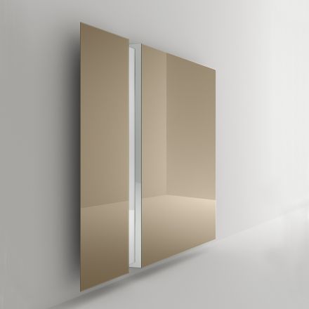 مرآة حائط بفتحة جانبية على شكل حرف V، صنع في إيطاليا - سبيريت Viadurini