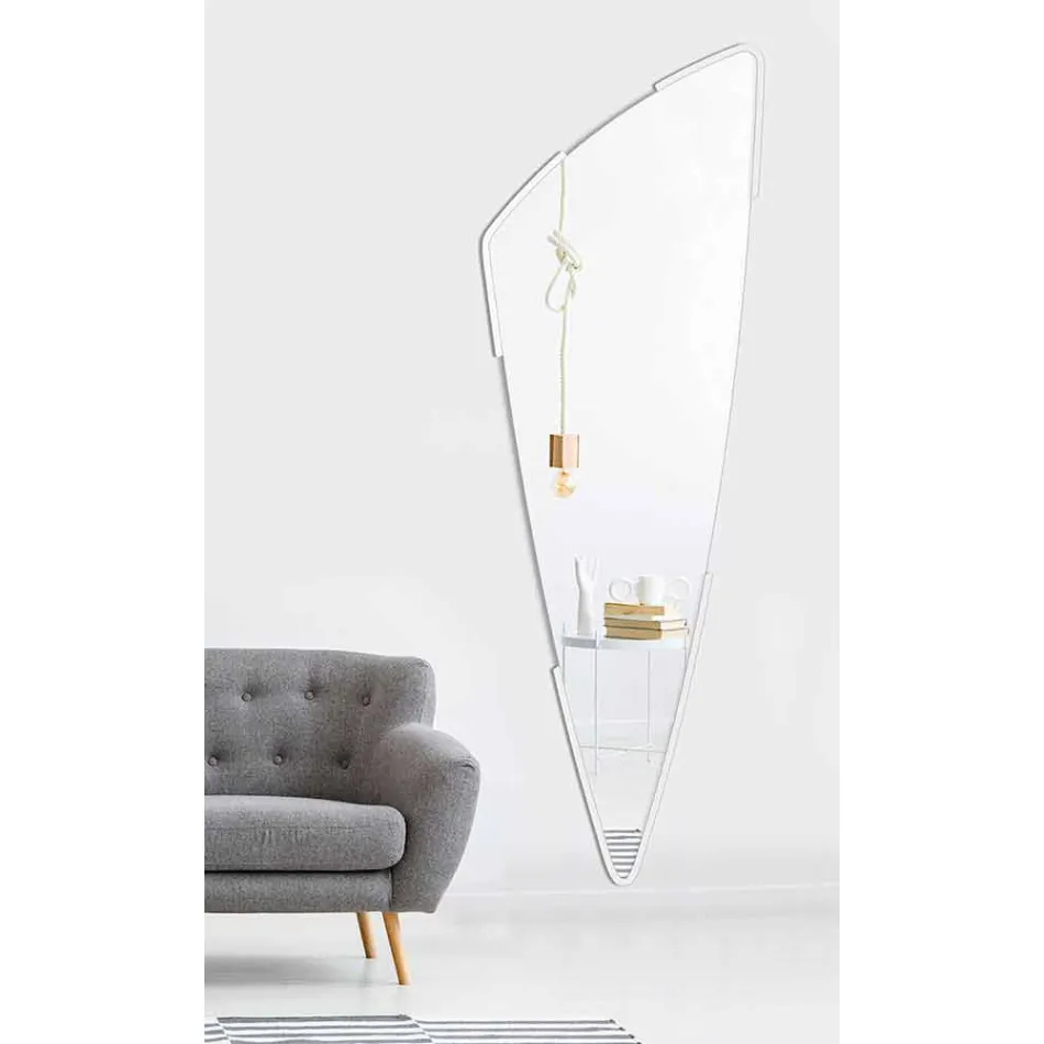 مرآة حائط طويلة مزخرفة بأربعة ألوان - سبينو Viadurini