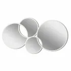 مرآة بتصميم عصري على شكل حلقة بلمسة نهائية ملونة - تركيب Viadurini