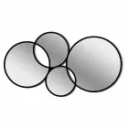 مرآة بتصميم عصري على شكل حلقة بلمسة نهائية ملونة - تركيب Viadurini