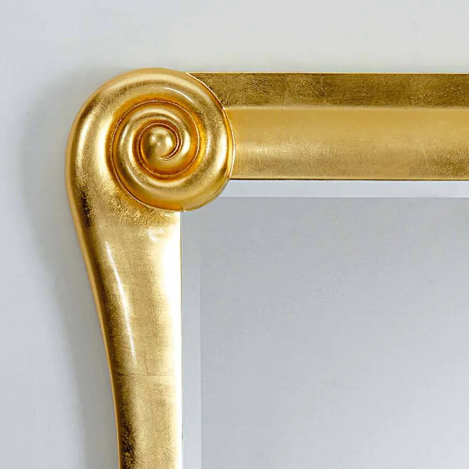 مرآة حائط بتصميم حديث من بيتس، 123×90 Viadurini