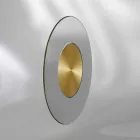 مرآة حائط بتصميم مع دعم من مادة MDF من Malva Viadurini