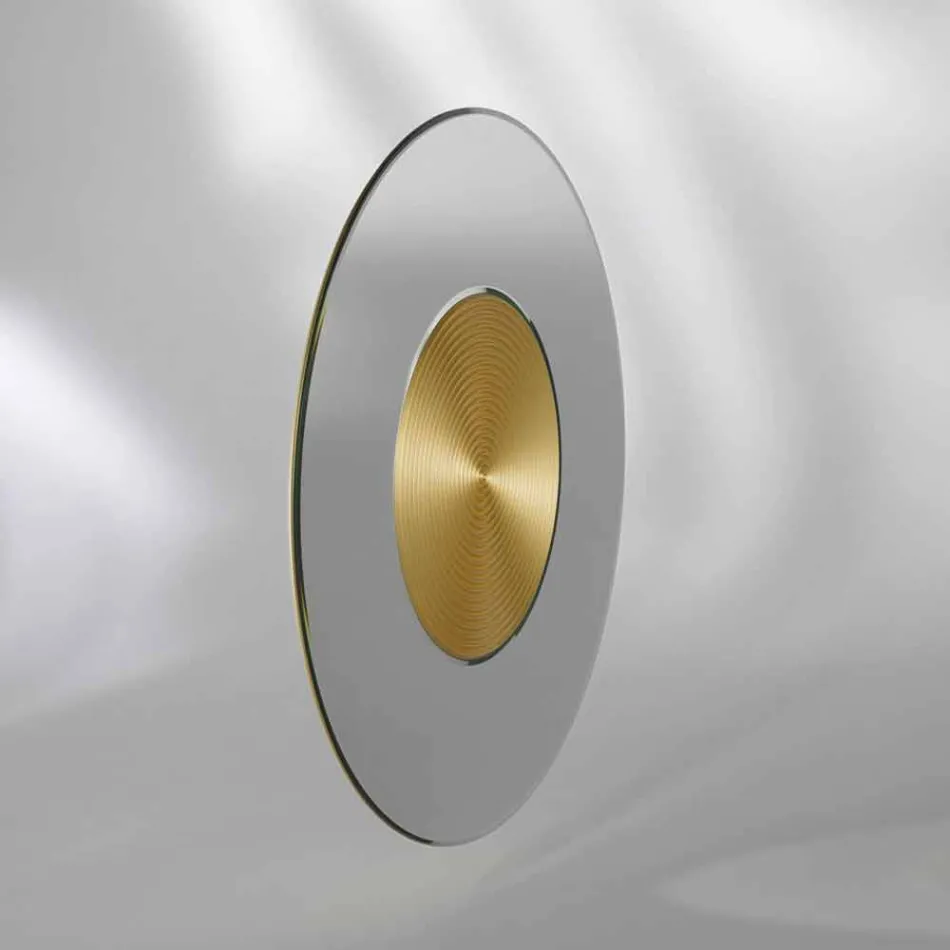 مرآة حائط بتصميم مع دعم من مادة MDF من Malva Viadurini