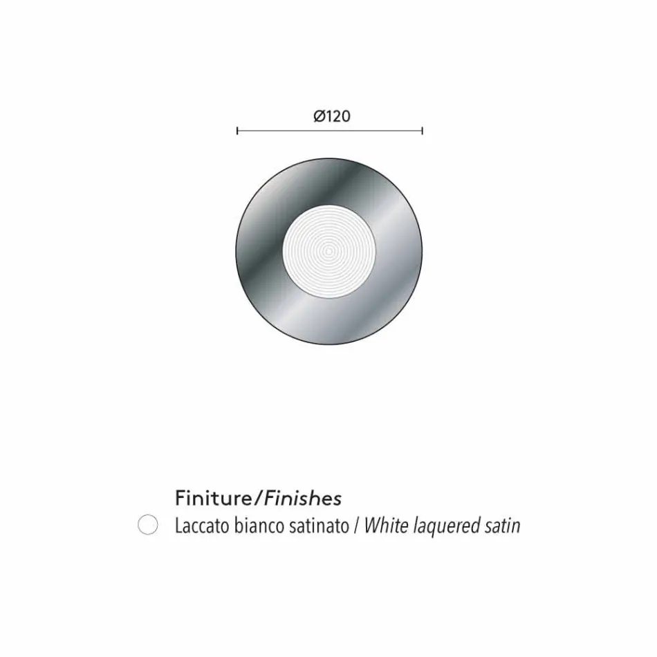 مرآة حائط بتصميم مع دعم من مادة MDF من Malva Viadurini