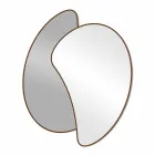 مرآة حائط كبيرة بتصميم عصري مع لمسة نهائية ملونة - مانترا Viadurini