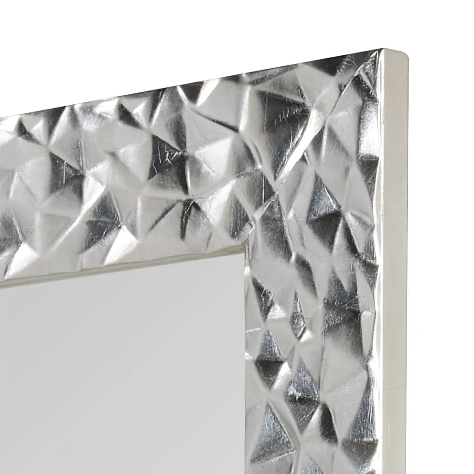 مرآة حائط من الخشب المزخرف يدويًا، صنع في إيطاليا - نياجرا Viadurini