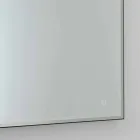 مرآة حائط مربعة بإطار زجاجي مصنفر، صنع في إيطاليا - ميررو Viadurini