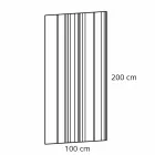 مرآة حائط مستطيلة بتصميم عصري، مصنوعة في إيطاليا - كزبرة Viadurini