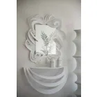 مرآة حائط مستطيلة حديثة مصنوعة من الحديد في إيطاليا - بيني Viadurini