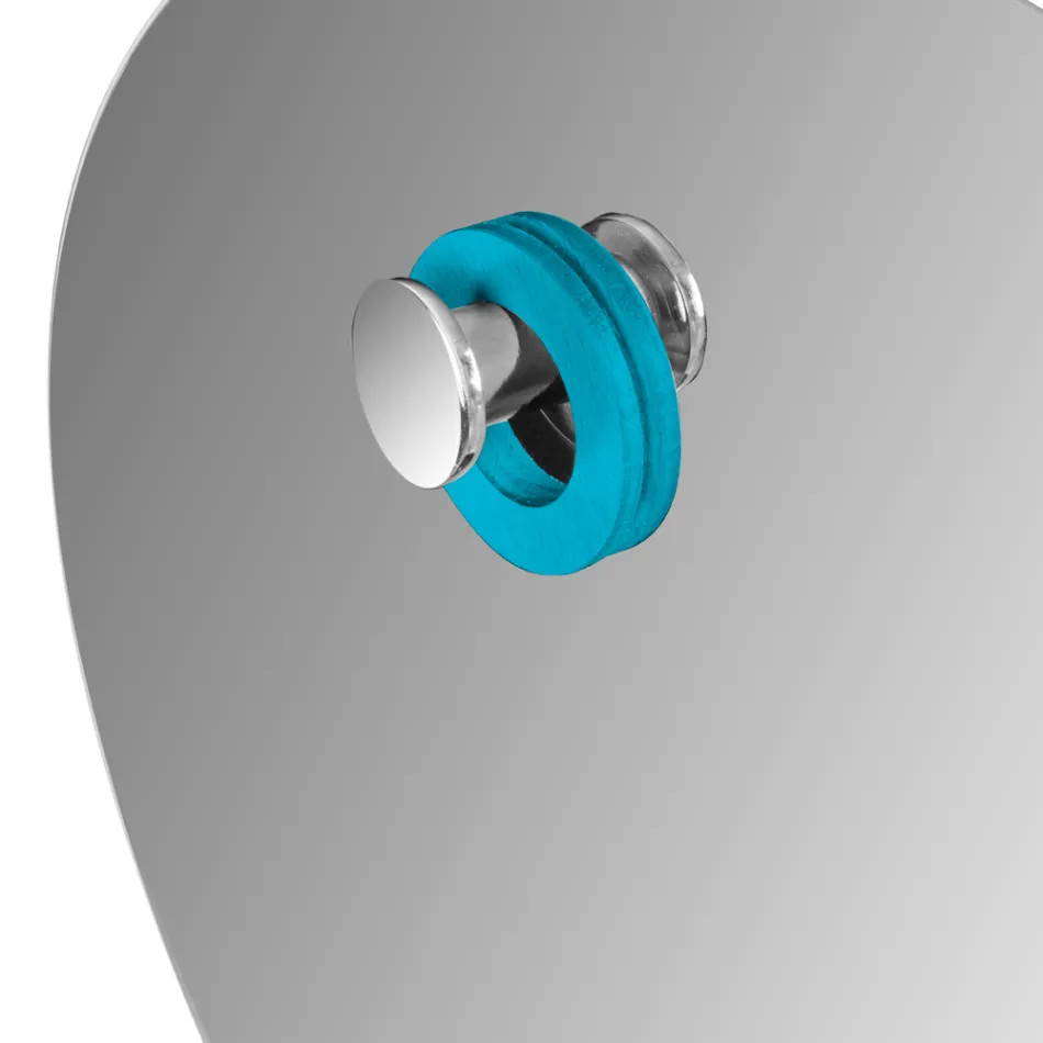 مرآة حائط دائرية بتصميم بسيط مشطوف، صنع في إيطاليا - أوديل Viadurini