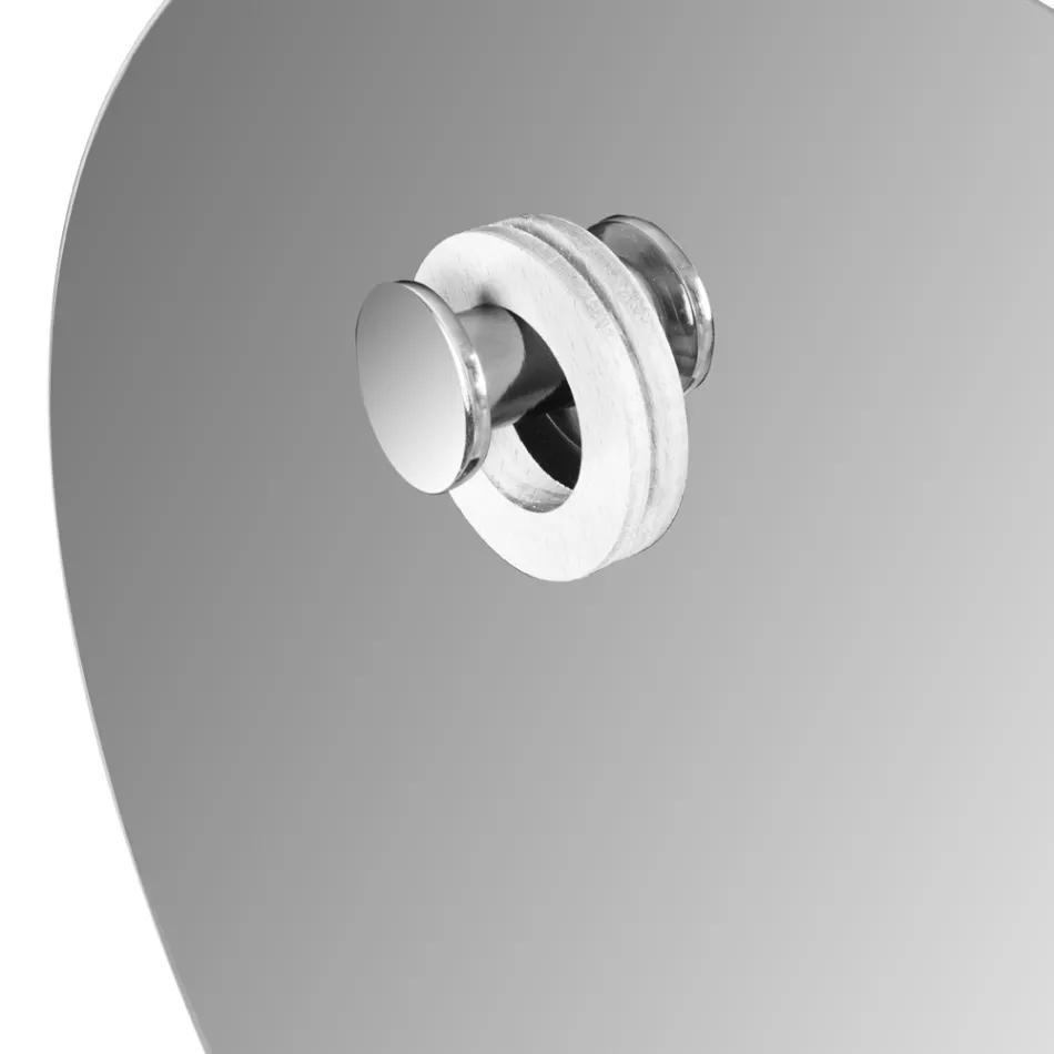 مرآة حائط دائرية بتصميم بسيط مشطوف، صنع في إيطاليا - أوديل Viadurini