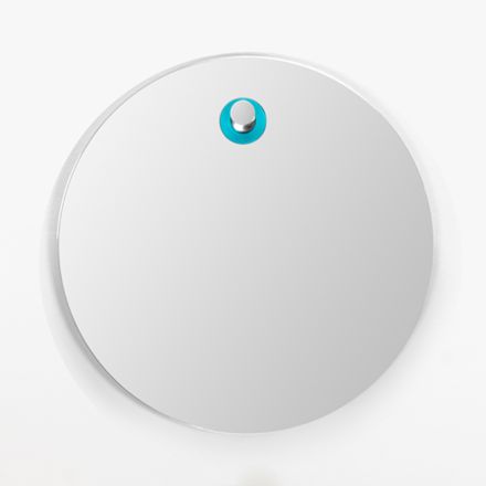 مرآة حائط دائرية بتصميم بسيط مشطوف، صنع في إيطاليا - أوديل Viadurini