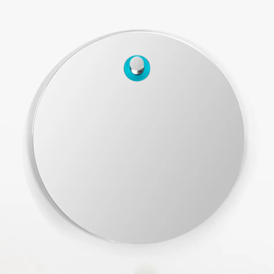 مرآة حائط دائرية بتصميم بسيط مشطوف، صنع في إيطاليا - أوديل Viadurini