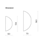 مرآة حائط مصممة بشكل مميز، صنع في إيطاليا - ألفونسا Viadurini